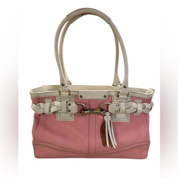 Coach Handbags - ❌SOLD❌ Coach Vintage Pink Hampton Leather Satchel